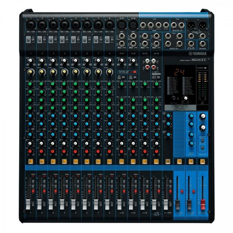 MGXU Series 16-Input, 4-Bus Mixer w/FX
