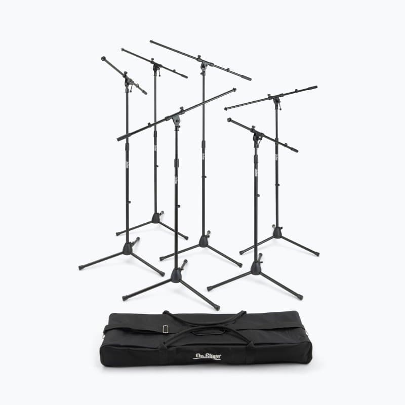 Six Euro Boom Mic Stands with Bag
