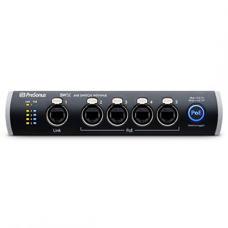 SW5E: 5-port AVB switch with PoE
