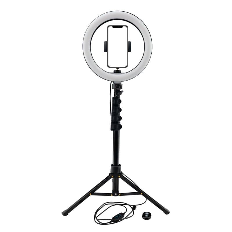 10" 3-Color Ring Light Kit with Stand and Remote