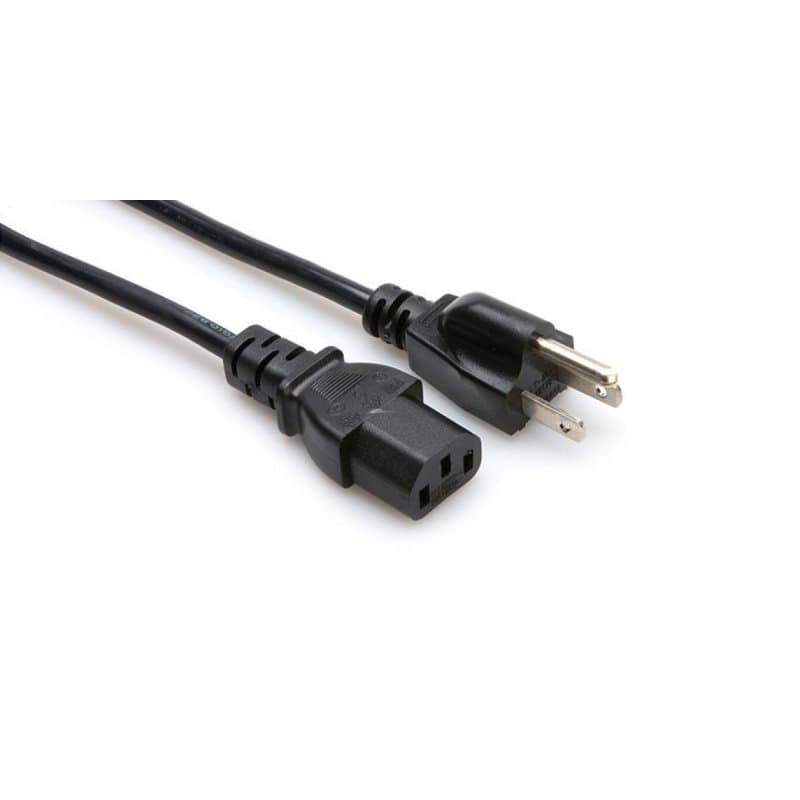 POWER CORD IEC C13 - NEMA 5-15P 3FT