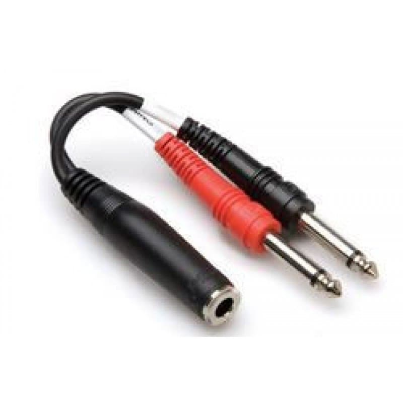 Y CABLE 1/4" TRSF - 1/4" TS