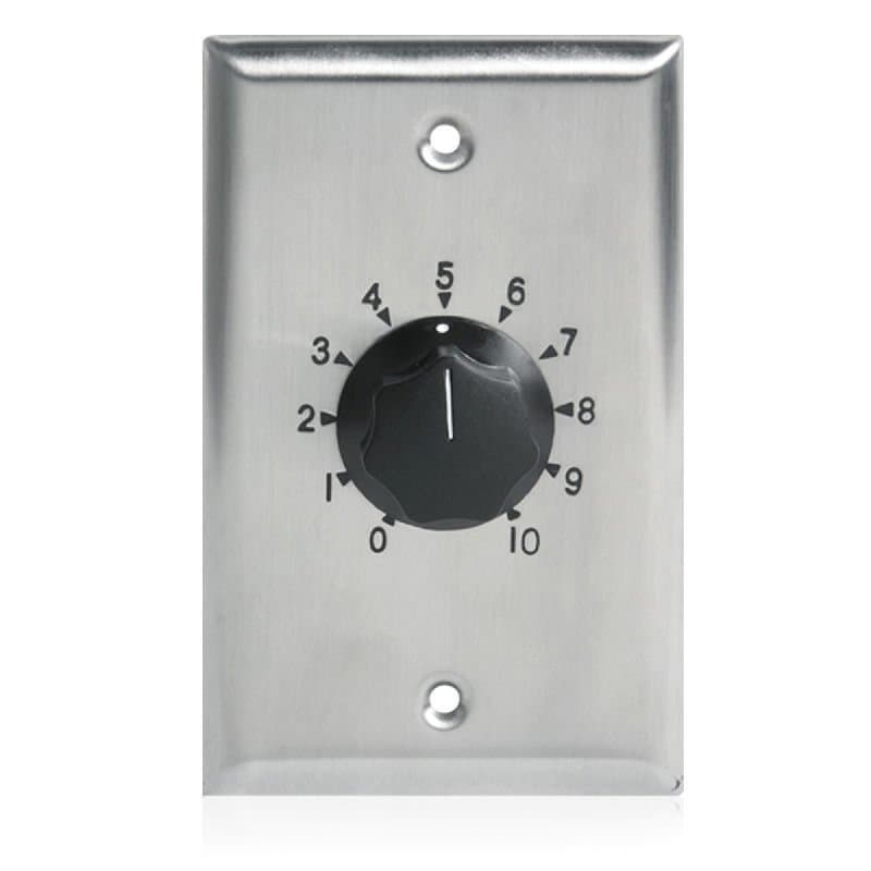 10 Watt Single Gang Stainless Steel 70.7V Commerci