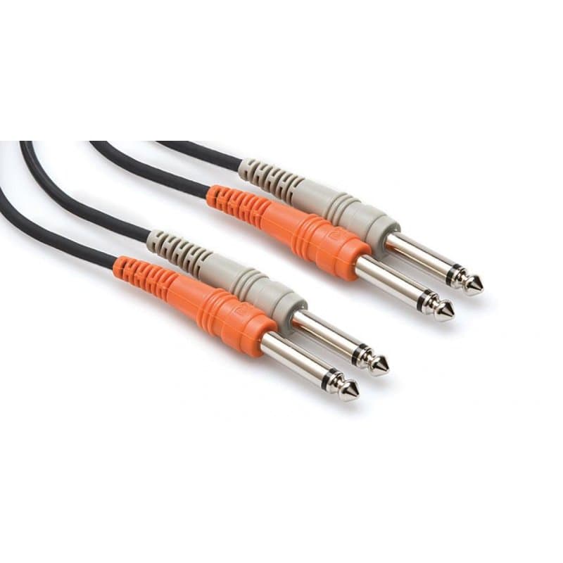 6 m Stereo Interconnect (Dual 1/4" TS - Dual 1/4" TS)