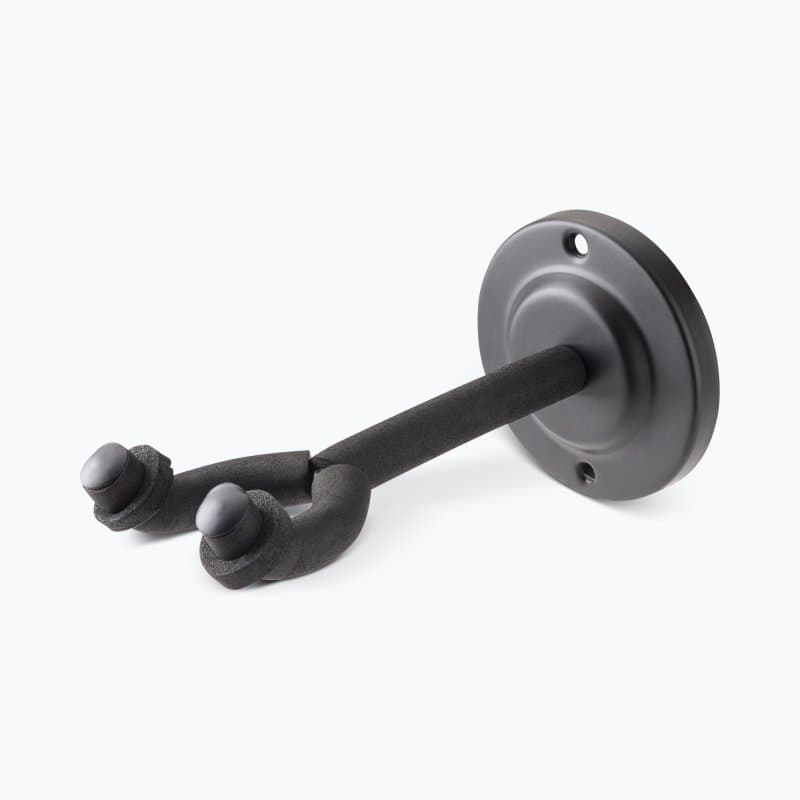 Wall-Mount Guitar Hanger with Round Metal Base