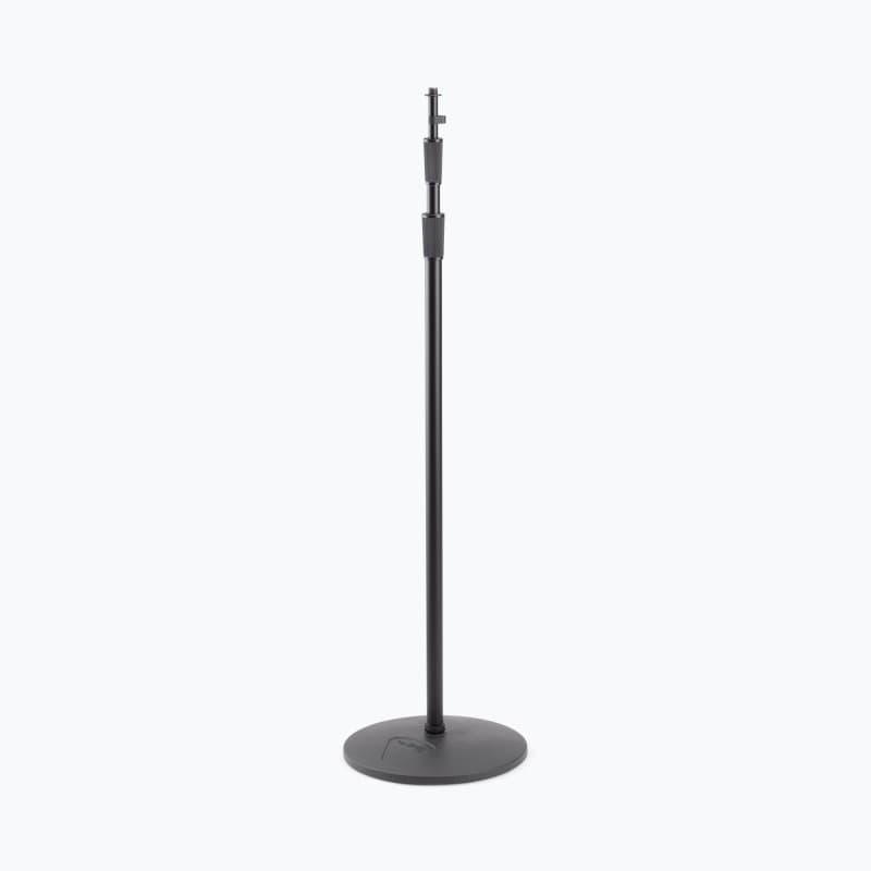Production-Grade Three-Section Mic Stand with 12" Round Base