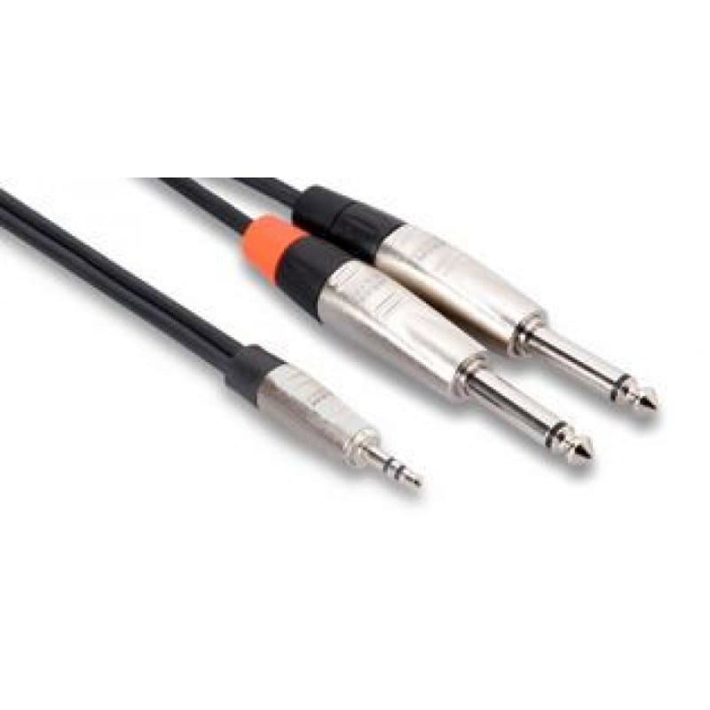 PRO Y CABLE 3.5MM TRS - 1/4" TS 10FT